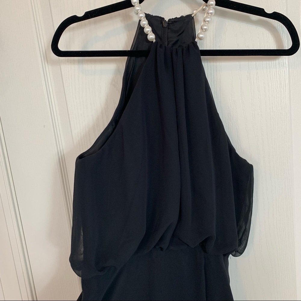 Alvina Valenta Maids NY Black Dress‎ Pearl Straps - Picture 3 of 7